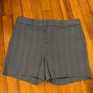 Banana Republic Navy and White Patterned Shorts